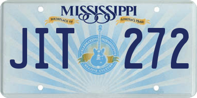 MS license plate JIT272