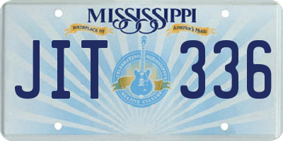 MS license plate JIT336