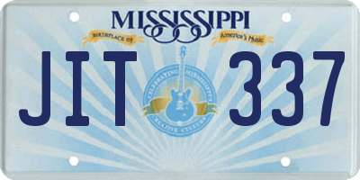 MS license plate JIT337