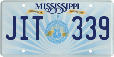 MS license plate JIT339
