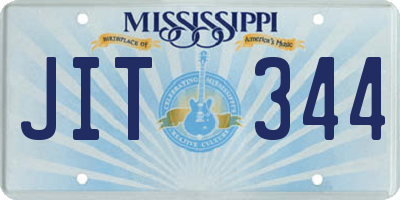 MS license plate JIT344