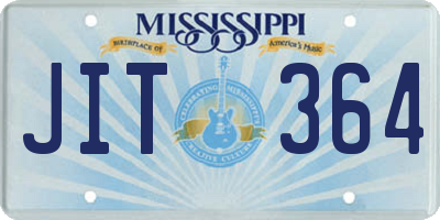 MS license plate JIT364
