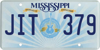 MS license plate JIT379