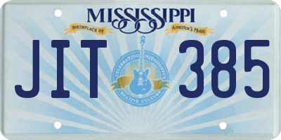 MS license plate JIT385