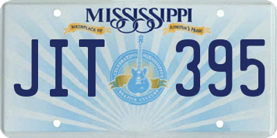 MS license plate JIT395