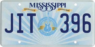 MS license plate JIT396