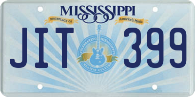 MS license plate JIT399