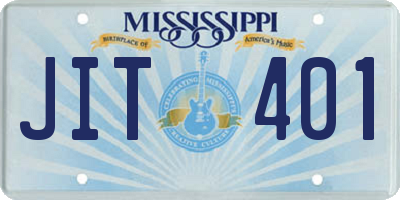 MS license plate JIT401