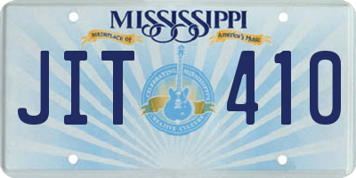 MS license plate JIT410