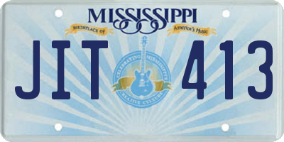 MS license plate JIT413