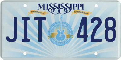 MS license plate JIT428