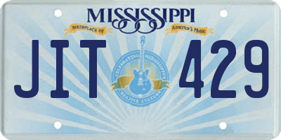 MS license plate JIT429