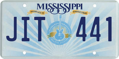 MS license plate JIT441