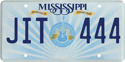 MS license plate JIT444