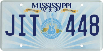 MS license plate JIT448