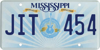 MS license plate JIT454
