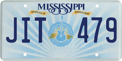 MS license plate JIT479