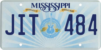 MS license plate JIT484