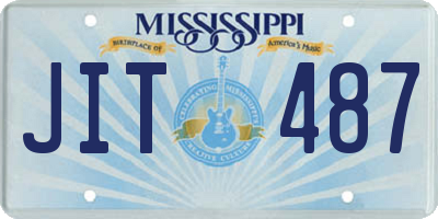 MS license plate JIT487