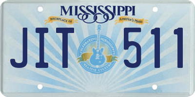 MS license plate JIT511
