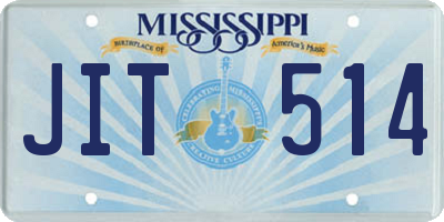 MS license plate JIT514