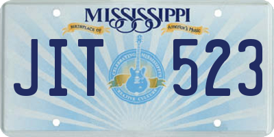 MS license plate JIT523