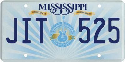 MS license plate JIT525