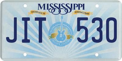 MS license plate JIT530