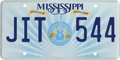 MS license plate JIT544