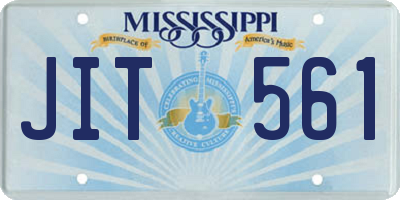 MS license plate JIT561
