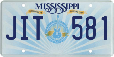 MS license plate JIT581