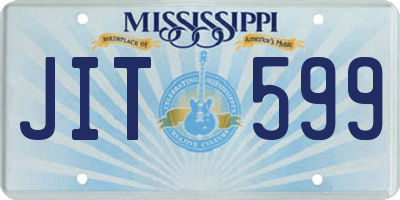 MS license plate JIT599