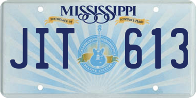 MS license plate JIT613