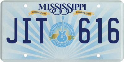 MS license plate JIT616