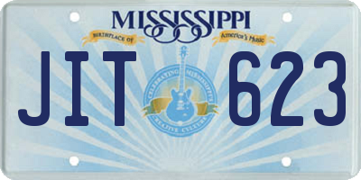 MS license plate JIT623
