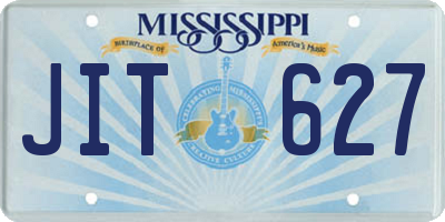 MS license plate JIT627