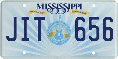 MS license plate JIT656