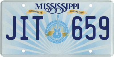 MS license plate JIT659