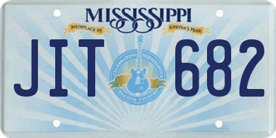 MS license plate JIT682