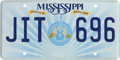 MS license plate JIT696
