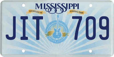 MS license plate JIT709