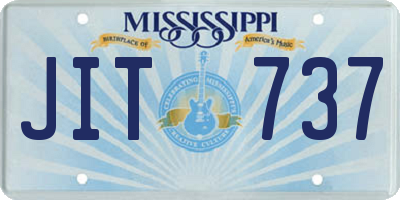 MS license plate JIT737