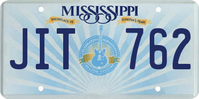 MS license plate JIT762