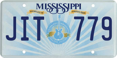 MS license plate JIT779