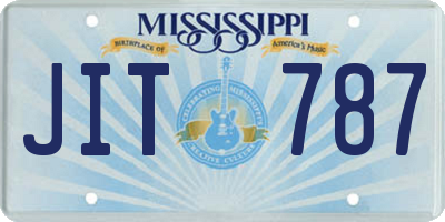 MS license plate JIT787