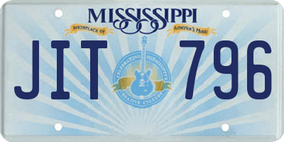 MS license plate JIT796