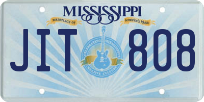 MS license plate JIT808
