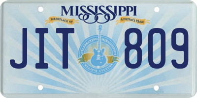 MS license plate JIT809