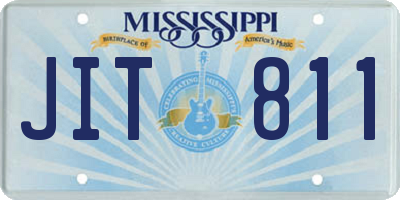 MS license plate JIT811
