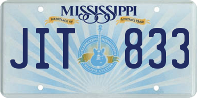 MS license plate JIT833